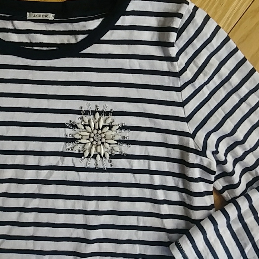 J. Crew stripped long sleeve top [0029]